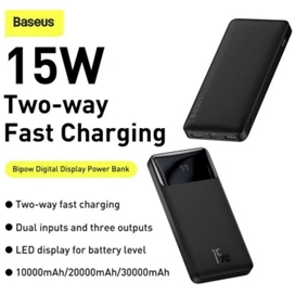پاور بانک 15 وات بیسوس Baseus Bipow Digital Display 10000mAh Power Bank PPDML-L01